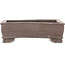 Pot à bonsaï rectangulaire non émaillé - 110 x 90 x 35 mm