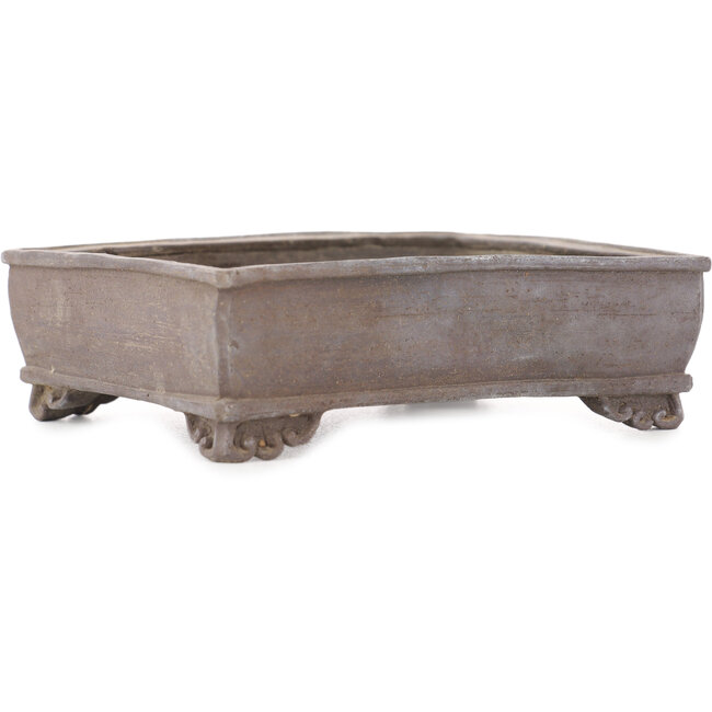 Pot à bonsaï rectangulaire non émaillé - 110 x 90 x 35 mm
