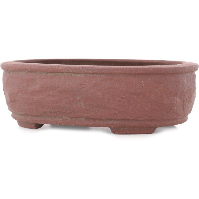 Maceta para bonsái ovalada sin esmaltar - 140 x 108 x 45 mm