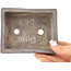 Pot à bonsaï rectangulaire non émaillé - 110 x 90 x 35 mm