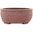 Ovaler unglasierter Bonsai-Topf - 140 x 108 x 45 mm