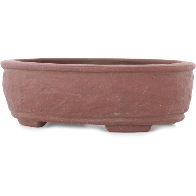 Pot à bonsaï ovale non émaillé - 140 x 108 x 45 mm