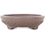 Ovale ongeglazuurde bonsai pot - 178 x 135 x 37 mm