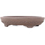 Pot à bonsaï ovale non émaillé - 178 x 135 x 37 mm