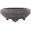 Pot à bonsaï rond non émaillé de Bigei - 123 x 123 x 50 mm