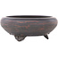 Pot à bonsaï rond non émaillé de Bigei - 123 x 123 x 50 mm