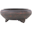 Pot à bonsaï rond non émaillé de Bigei - 123 x 123 x 50 mm