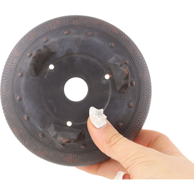 Pot à bonsaï rond non émaillé de Bigei - 123 x 123 x 50 mm