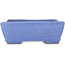 Rectangular light blue bonsai pot by Hattori - 155 x 110 x 55 mm