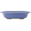 Maceta ovalada para bonsái de color azul claro de Hattori - 197 x 152 x 45 mm