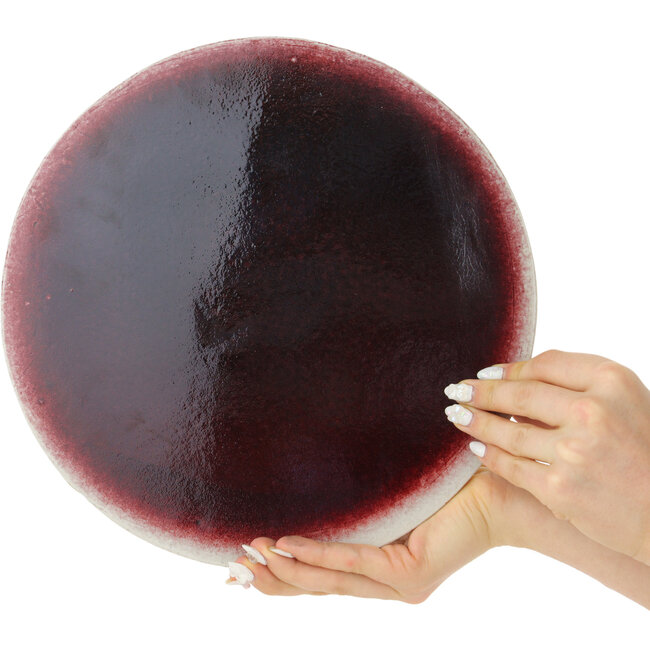 Dalle rouge et blanche de Koyou - 280 x 280 x 7 mm