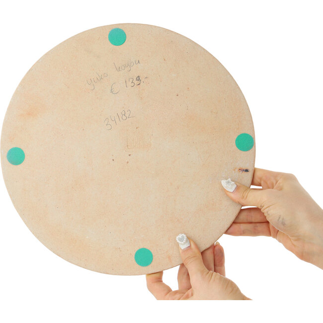 Dalle rouge et blanche de Koyou - 280 x 280 x 7 mm