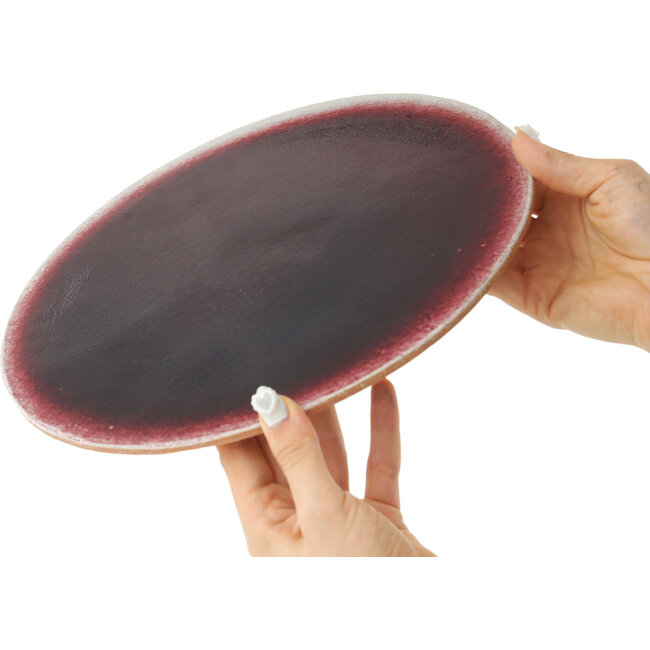 Slab red and white by Koyou - 280 x 280 x 7 mm