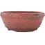 Pot à bonsaï rond rouge de Koyou - 148 x 148 x 60 mm