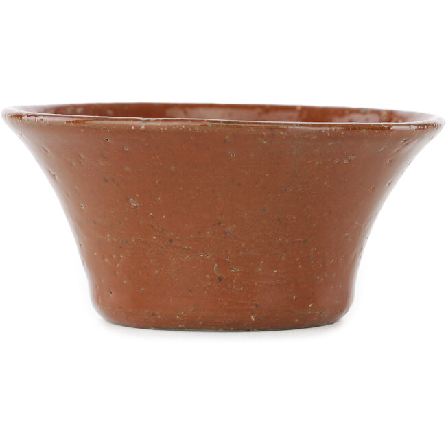 Maceta redonda marrón para bonsái de Koyou - 120 x 120 x 55 mm