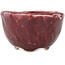 Vaso bonsai rotondo rosso di Koyou - 100 x 100 x 60 mm