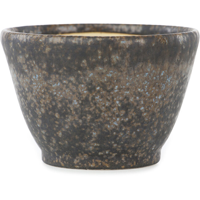 Vaso bonsai rotondo marrone di Koyou - 87 x 87 x 60 mm