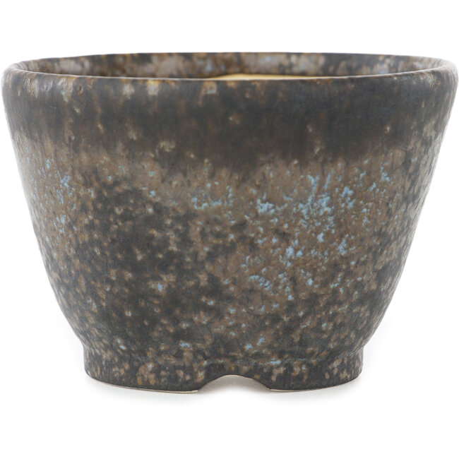 Vaso bonsai rotondo marrone di Koyou - 87 x 87 x 60 mm