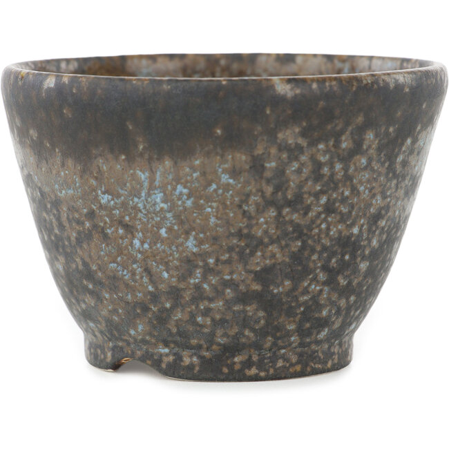 Vaso bonsai rotondo marrone di Koyou - 87 x 87 x 60 mm