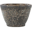 Pot à bonsaï rond marron de Koyou - 87 x 87 x 60 mm