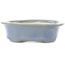 Maceta ovalada para bonsái de color azul y gris de Koyou - 130 x 110 x 30 mm