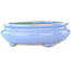 Maceta ovalada para bonsái de color azul claro de Koyou - 210 x 180 x 58 mm