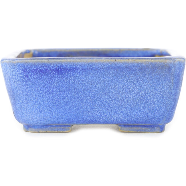 Maceta cuadrada azul para bonsái de Koyou - 105 x 105 x 45 mm