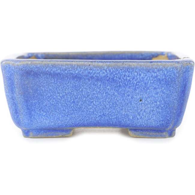 Vierkante blauwe bonsai pot van Koyou - 105 x 105 x 45 mm