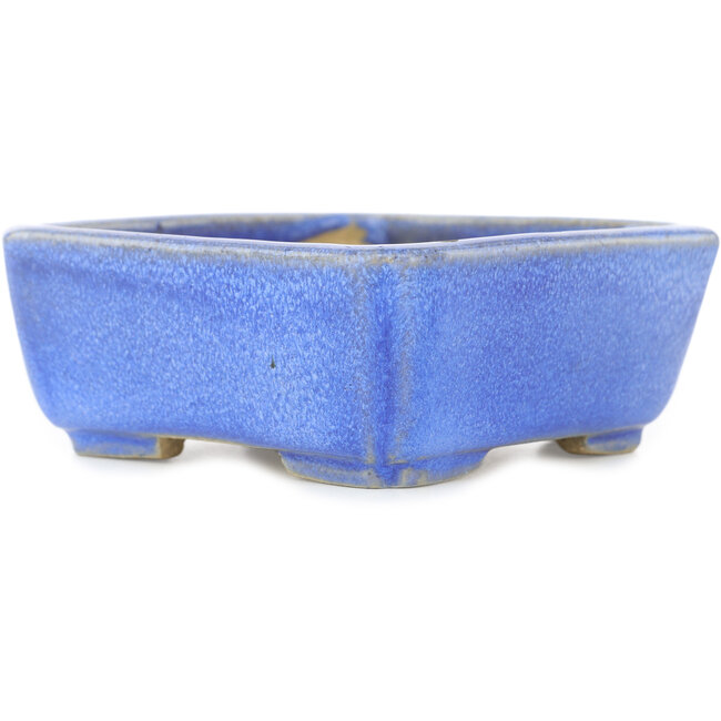 Vaso bonsai quadrato blu di Koyou - 105 x 105 x 45 mm