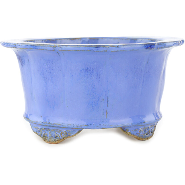 Maceta redonda azul para bonsái de Koyou - 175 x 175 x 95 mm