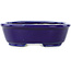 Ovale donkerblauwe bonsaipot van Koyou - 97 x 78 x 30 mm