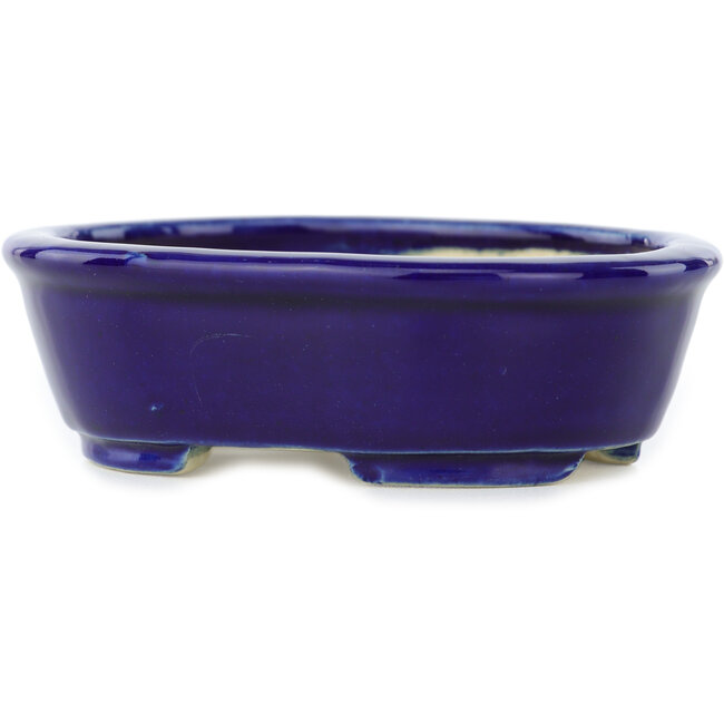 Vaso bonsai ovale blu scuro di Koyou - 97 x 78 x 30 mm