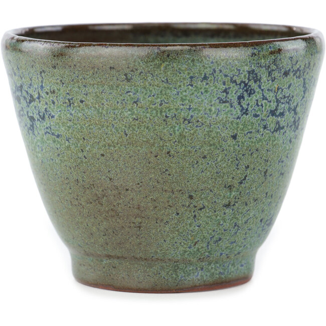 Ronde groene en blauwe bonsai pot van Koyou - 90 x 90 x 68 mm