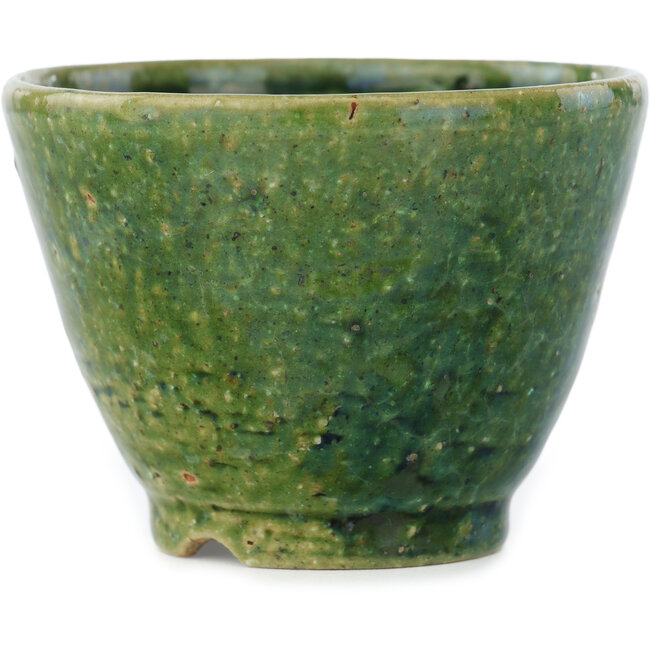 Vaso bonsai rotondo verde di Koyou - 90 x 90 x 63 mm