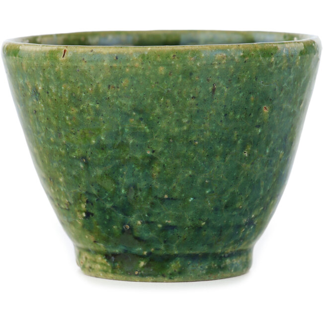 Vaso bonsai rotondo verde di Koyou - 90 x 90 x 63 mm