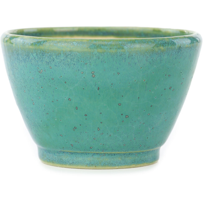 Maceta redonda turquesa para bonsái de Koyou - 90 x 90 x 55 mm