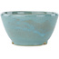 Round blue bonsai pot by Koyou - 110 x 110 x 58 mm