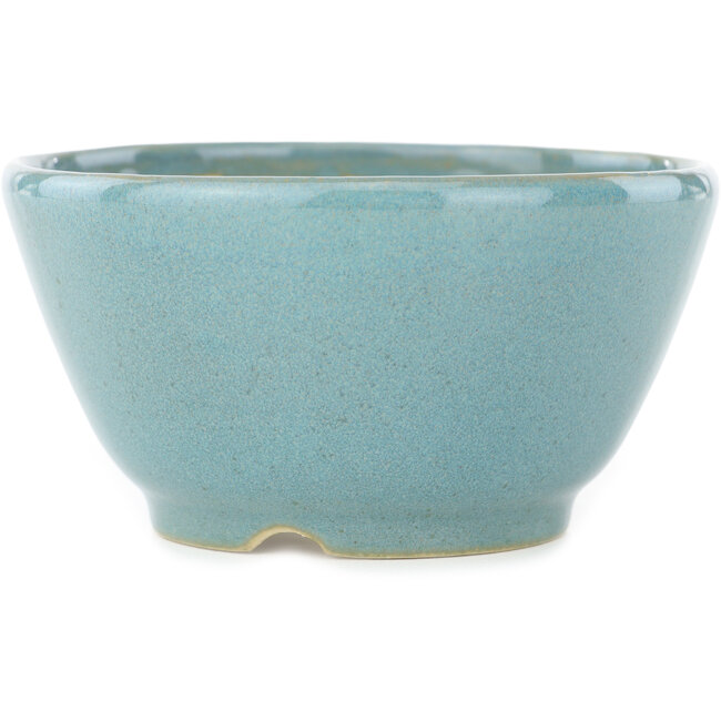 Vaso bonsai rotondo blu di Koyou - 110 x 110 x 58 mm