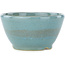 Round blue bonsai pot by Koyou - 110 x 110 x 58 mm