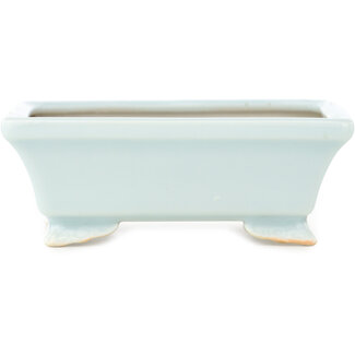 Juetsu Maceta rectangular de color azul claro para bonsái de 95 mm de Juetsu, Japón