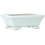 Pot à bonsaï rectangulaire bleu clair de Juetsu - 95 x 75 x 35 mm