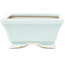 Maceta rectangular para bonsái de color azul claro de Juetsu - 95 x 75 x 35 mm