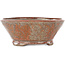 Vaso bonsai rotondo arancione e marrone di Bonsai - 120 x 120 x 48 mm