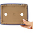 Maceta rectangular para bonsái de color azul oscuro de Shibakatsu - 153 x 120 x 47 mm
