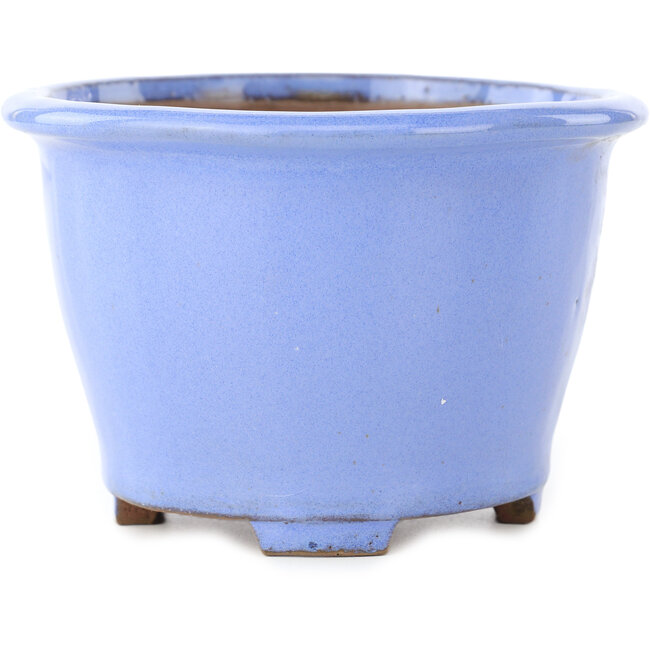 Pot à bonsaï rond bleu clair de Shibakatsu - 135 x 135 x 90 mm