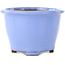Round light blue bonsai pot by Shibakatsu - 135 x 135 x 90 mm