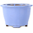 Round light blue bonsai pot by Shibakatsu - 135 x 135 x 90 mm