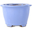 Round light blue bonsai pot by Shibakatsu - 135 x 135 x 90 mm