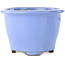 Round light blue bonsai pot by Shibakatsu - 135 x 135 x 90 mm
