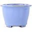 Round light blue bonsai pot by Shibakatsu - 135 x 135 x 90 mm